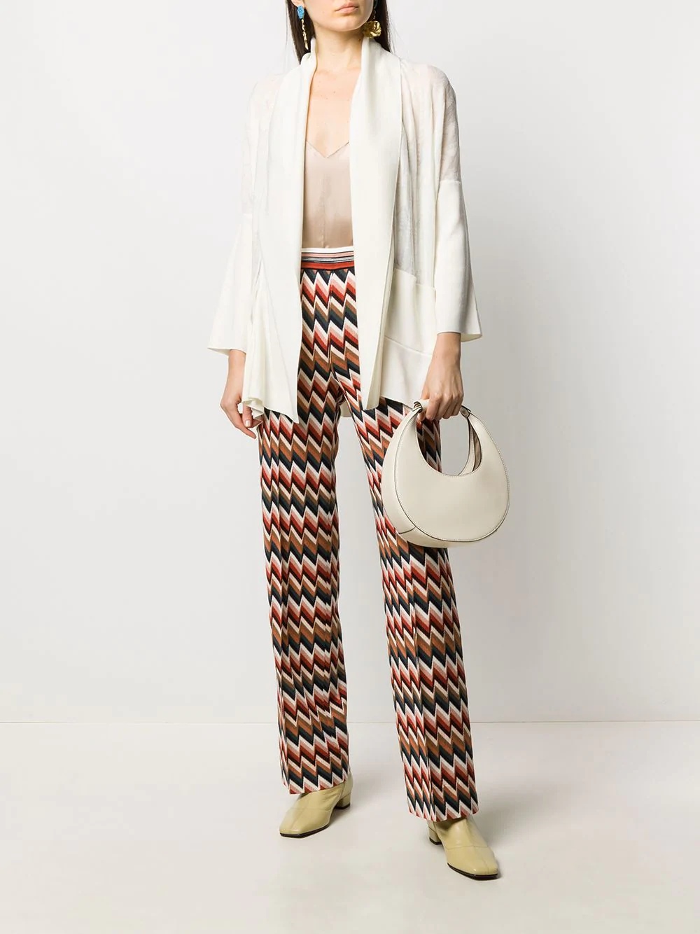 zigzag knit trousers - 2