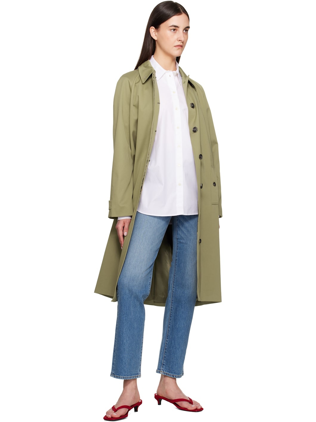 Khaki Randy Trench Coat - 4