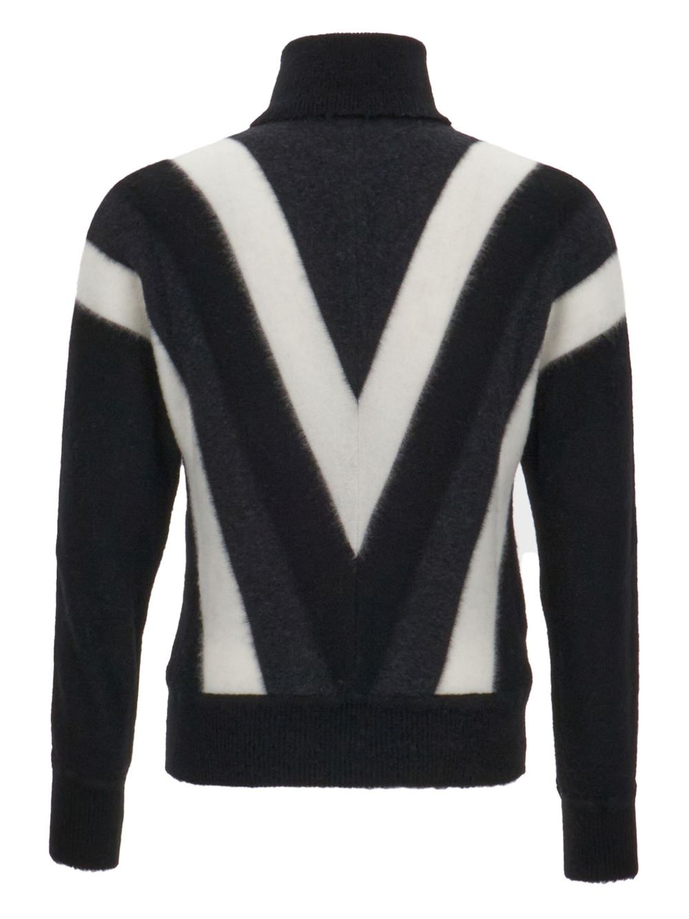 graphic-print wool jumper - 2