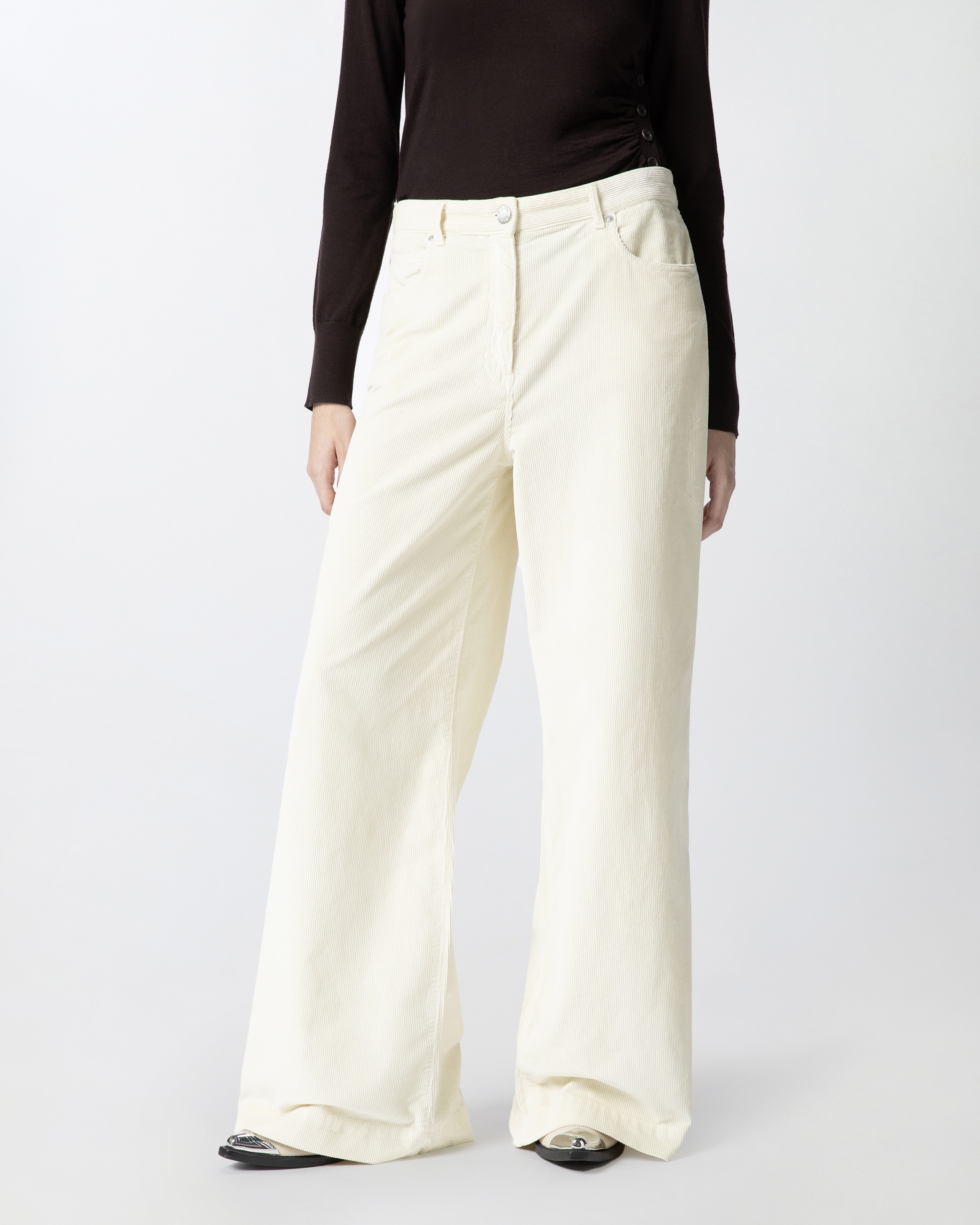 CORDUROY PALAZZO TROUSERS - 3