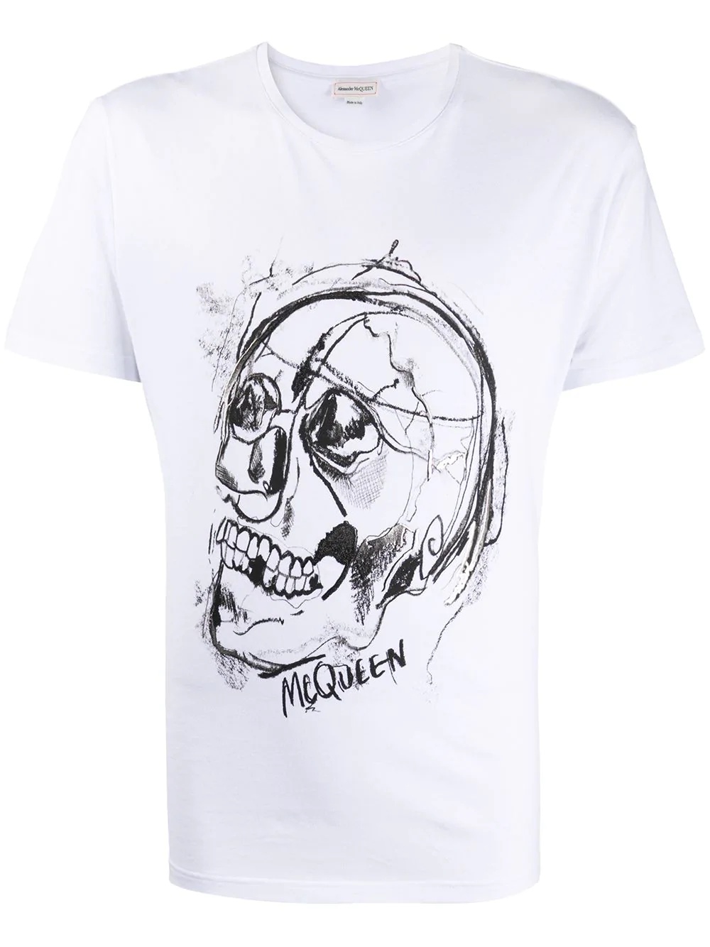 skull print T-shirt - 1