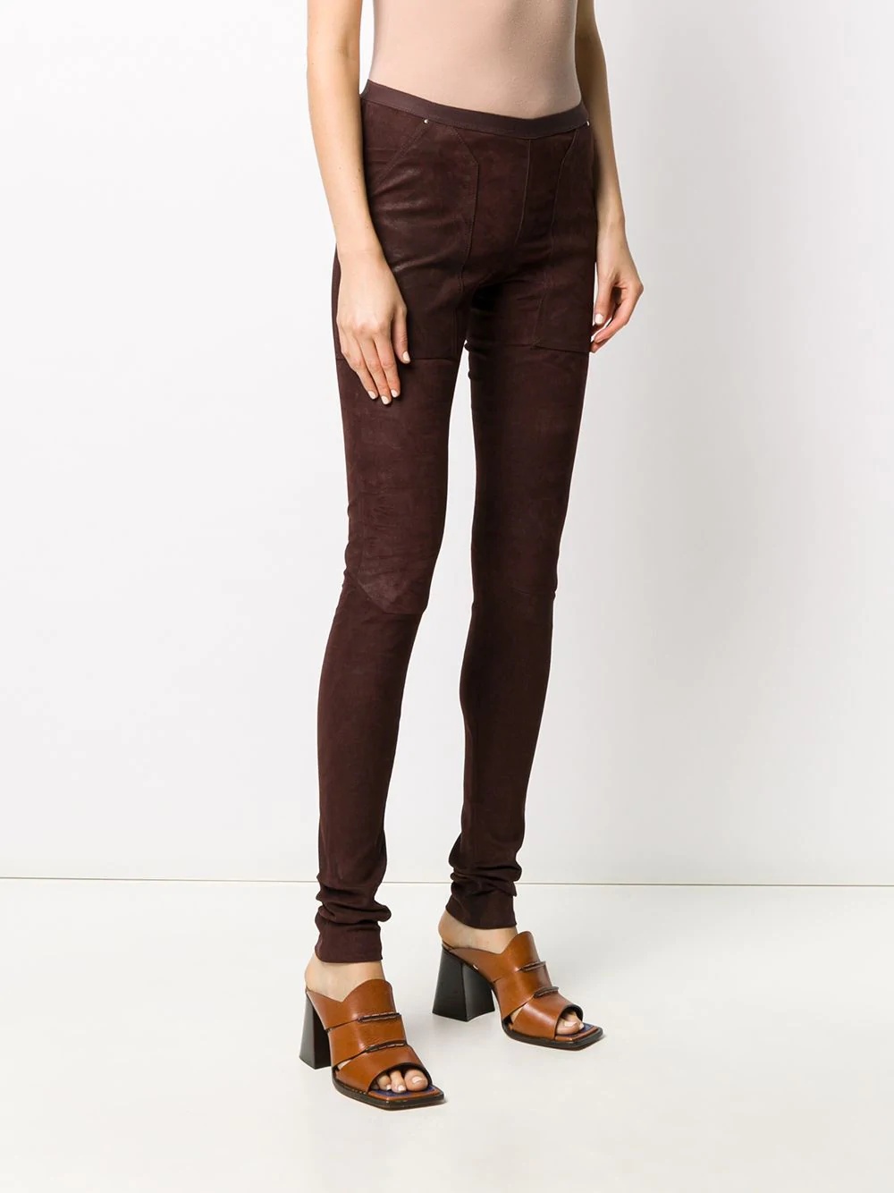 skinny-fit panelled trousers - 3