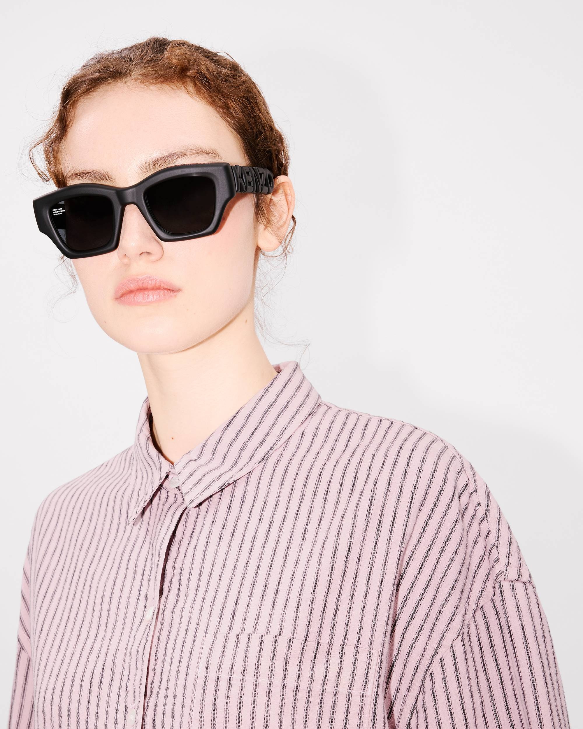 'KENZO Coast Lines' cocoon short sleeve shirt in cotton linen - 6