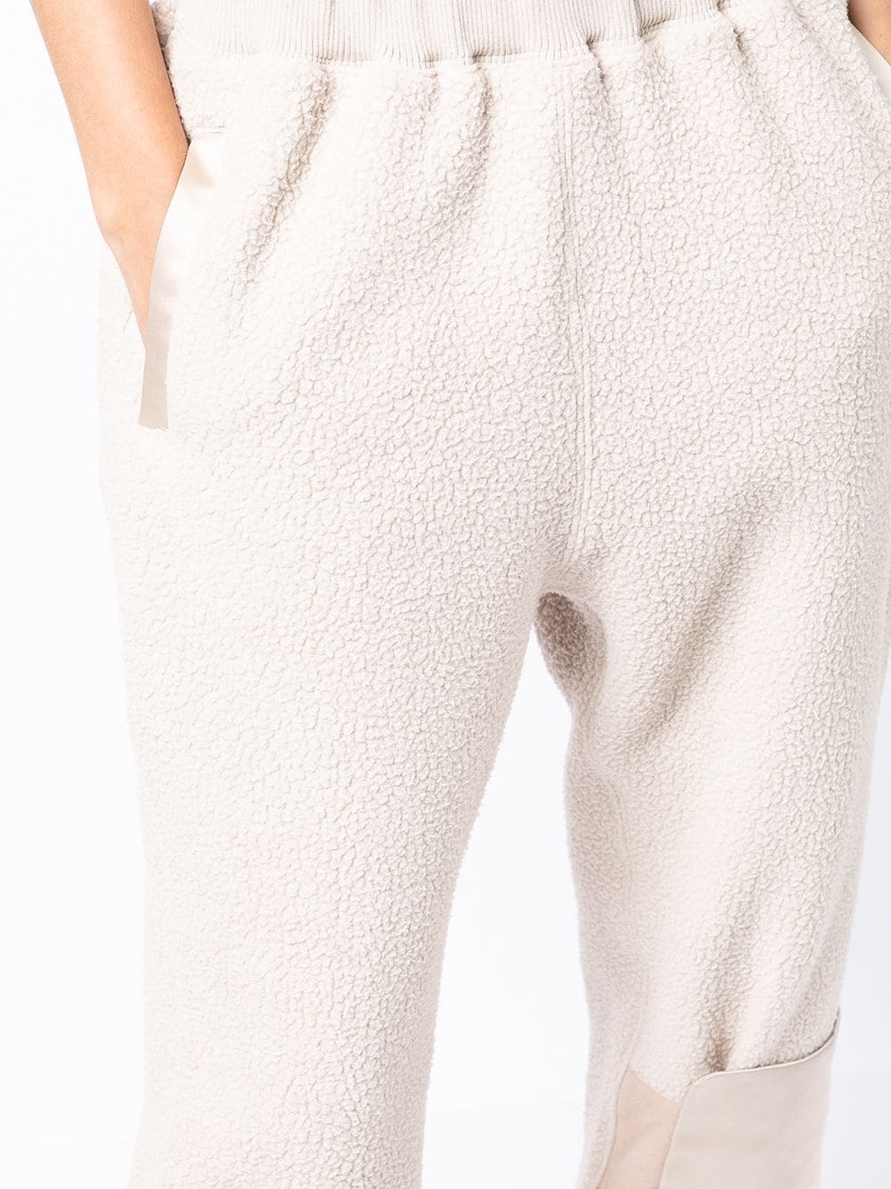textured panel-detail track pants - 5