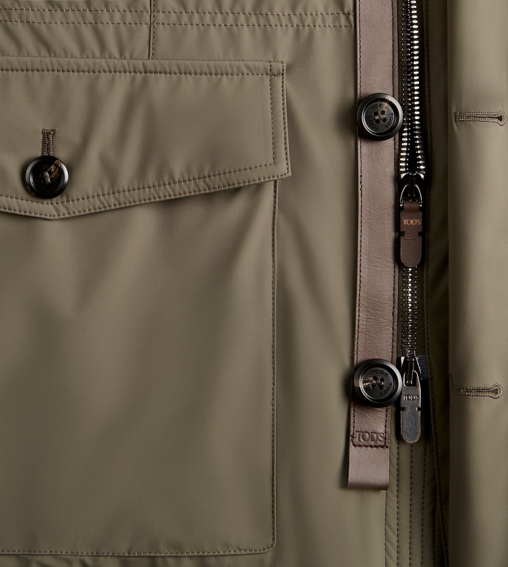 FIELD JACKET IN TECHNICAL FABRIC - GREEN - 8