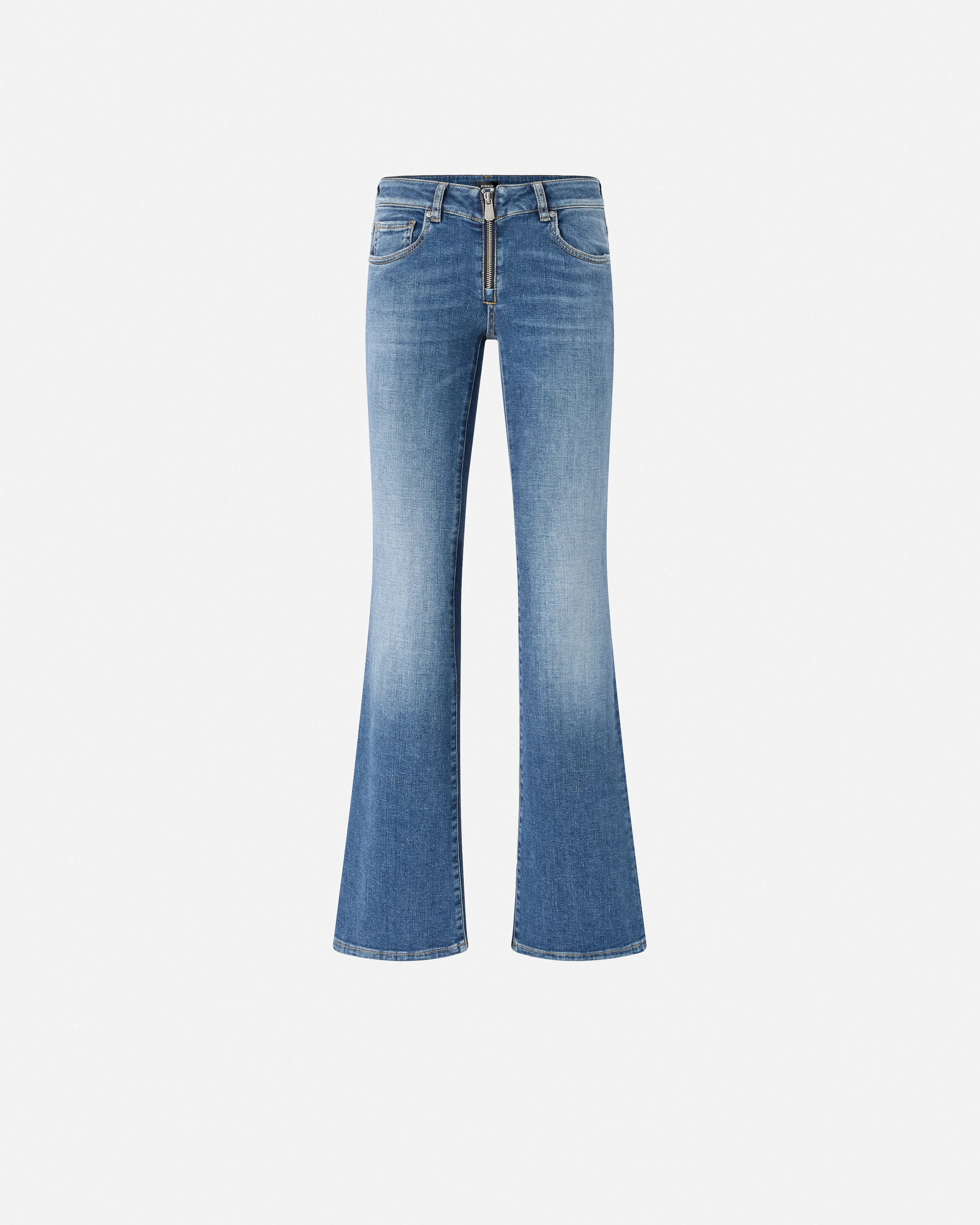 FLARED LOW-RISE JEANS - 1