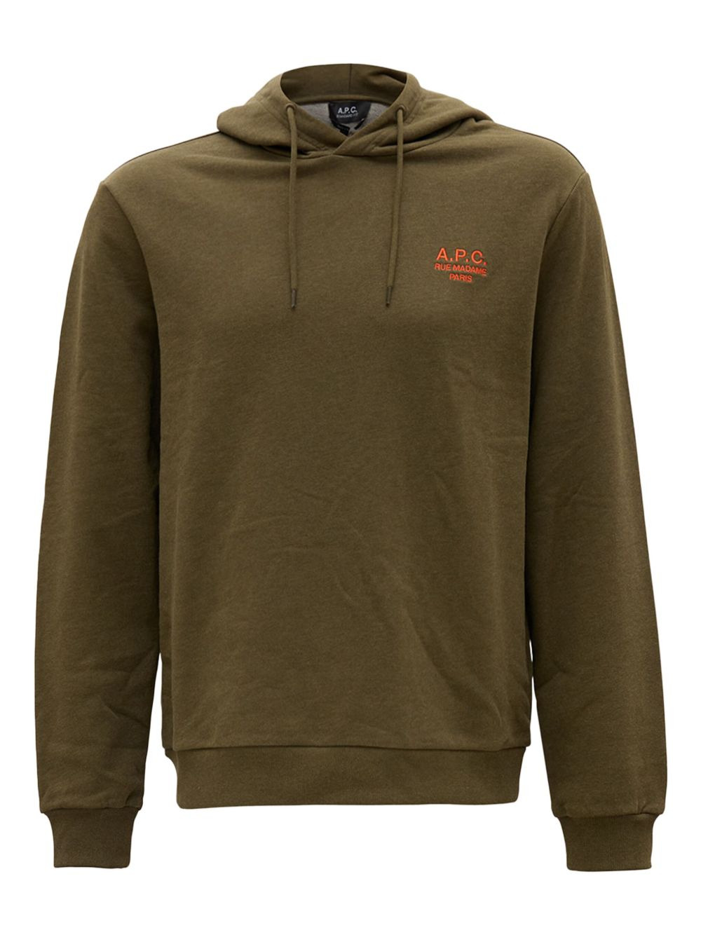 logo-embroidered hoodie - 1