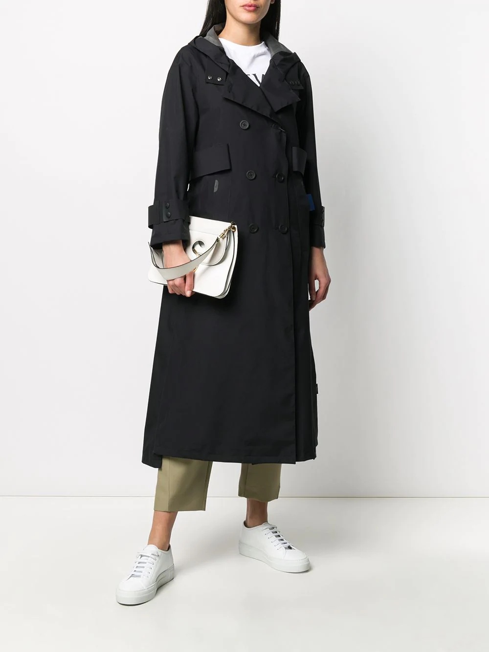 hooded trench coat - 2