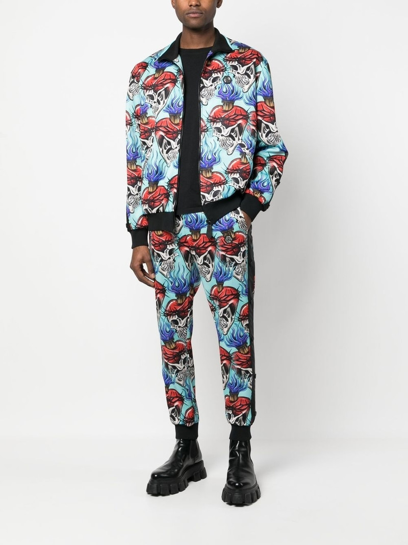 PHILIPP PLEIN graphic-print tracksuit outlook
