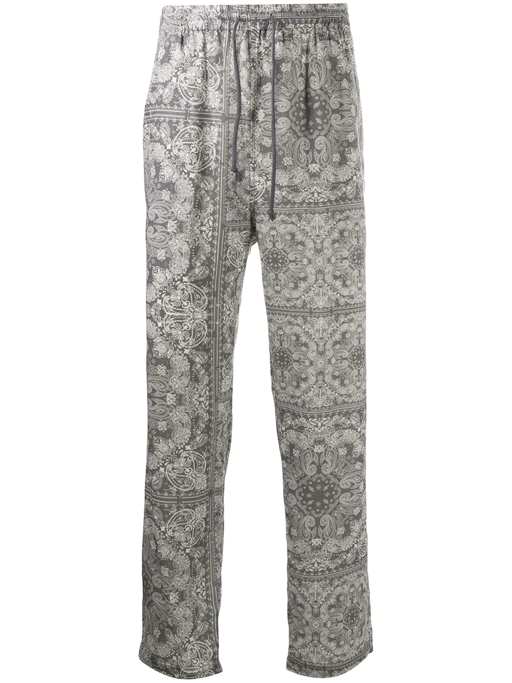 bandana-print trousers - 1