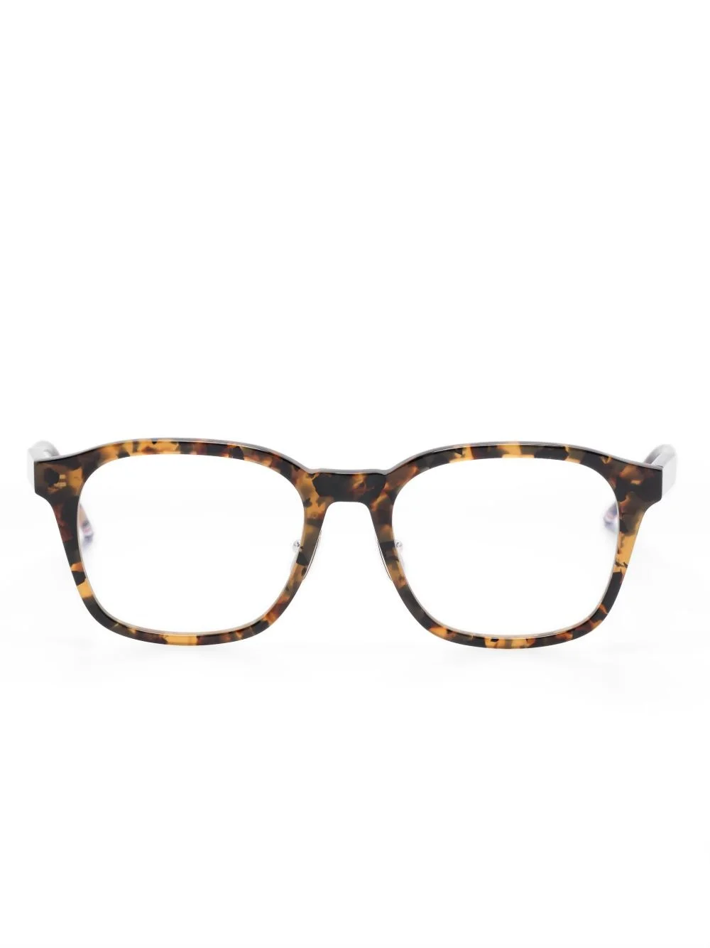 tortoiseshell-effect glasses - 1