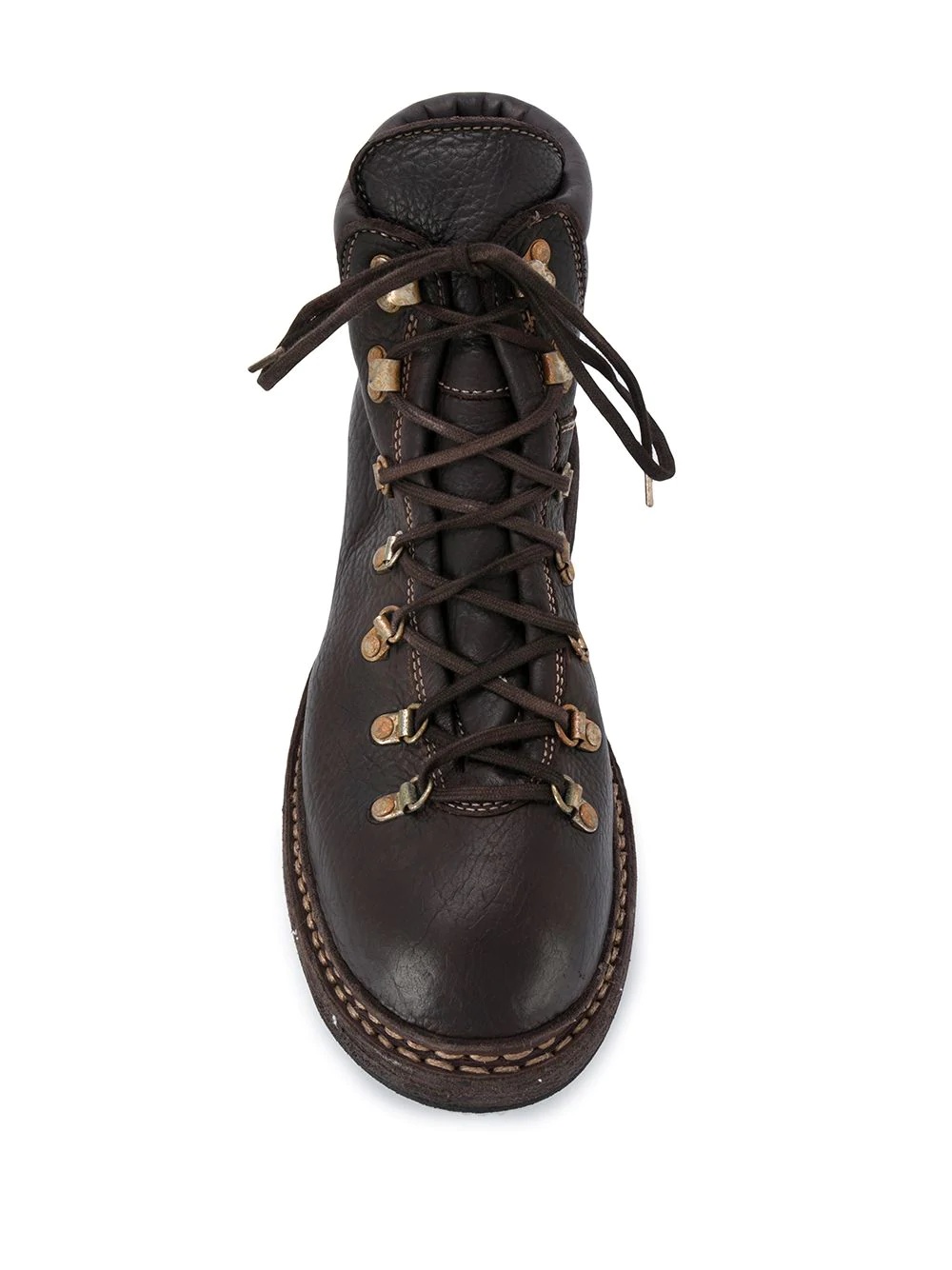 lace-up leather boots - 4