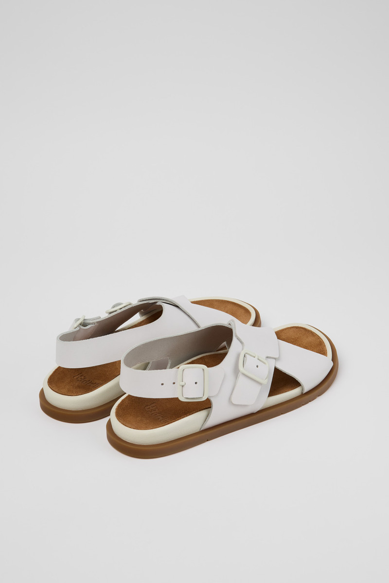 CAMPERLAB White Leather Sandals for Women. outlook