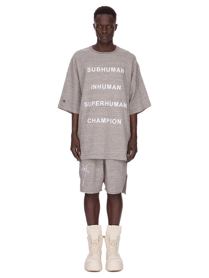 Rick Owens X  Champion Knitted Tommy T Grey Melange outlook