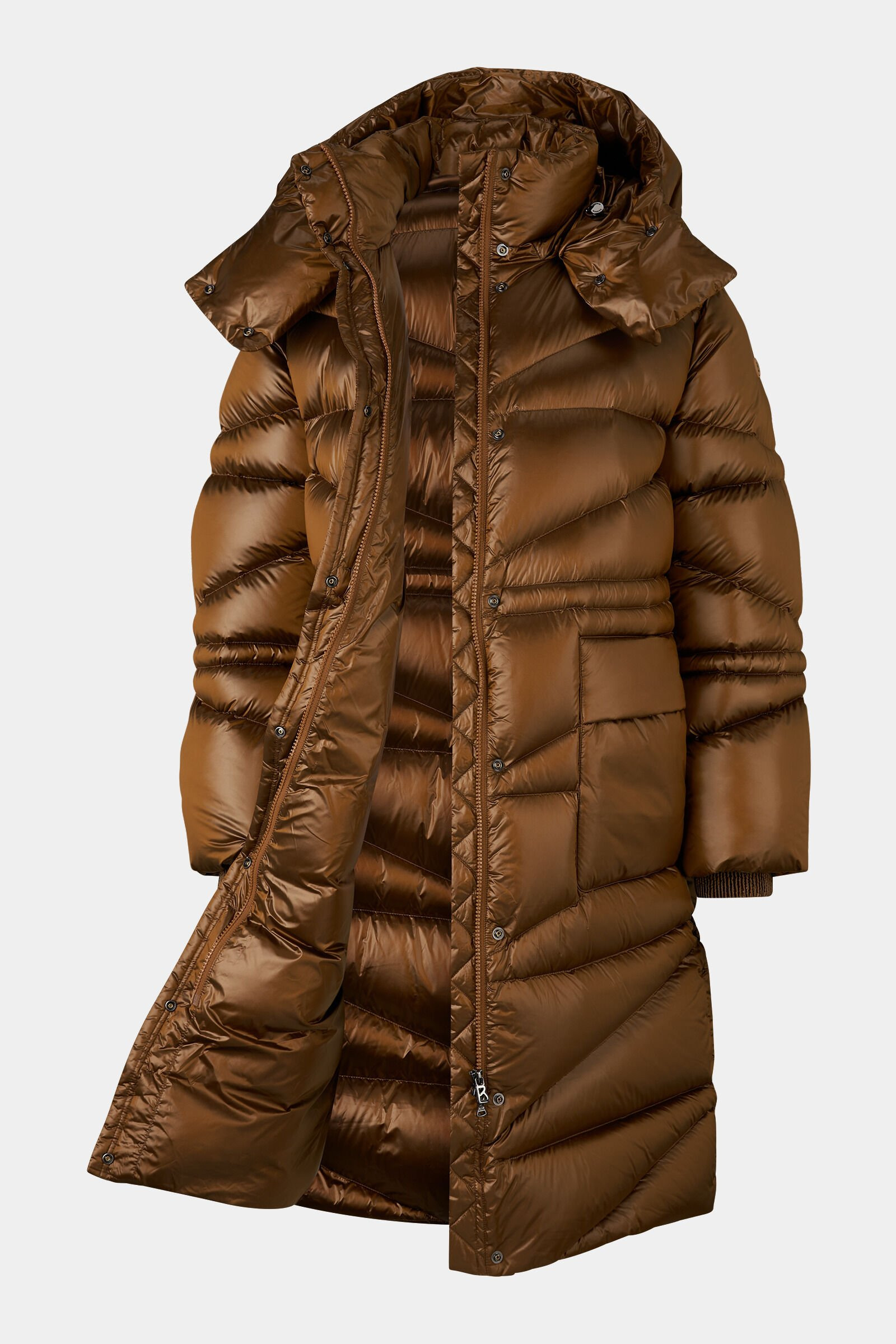 Beate down coat in Hazel - 2