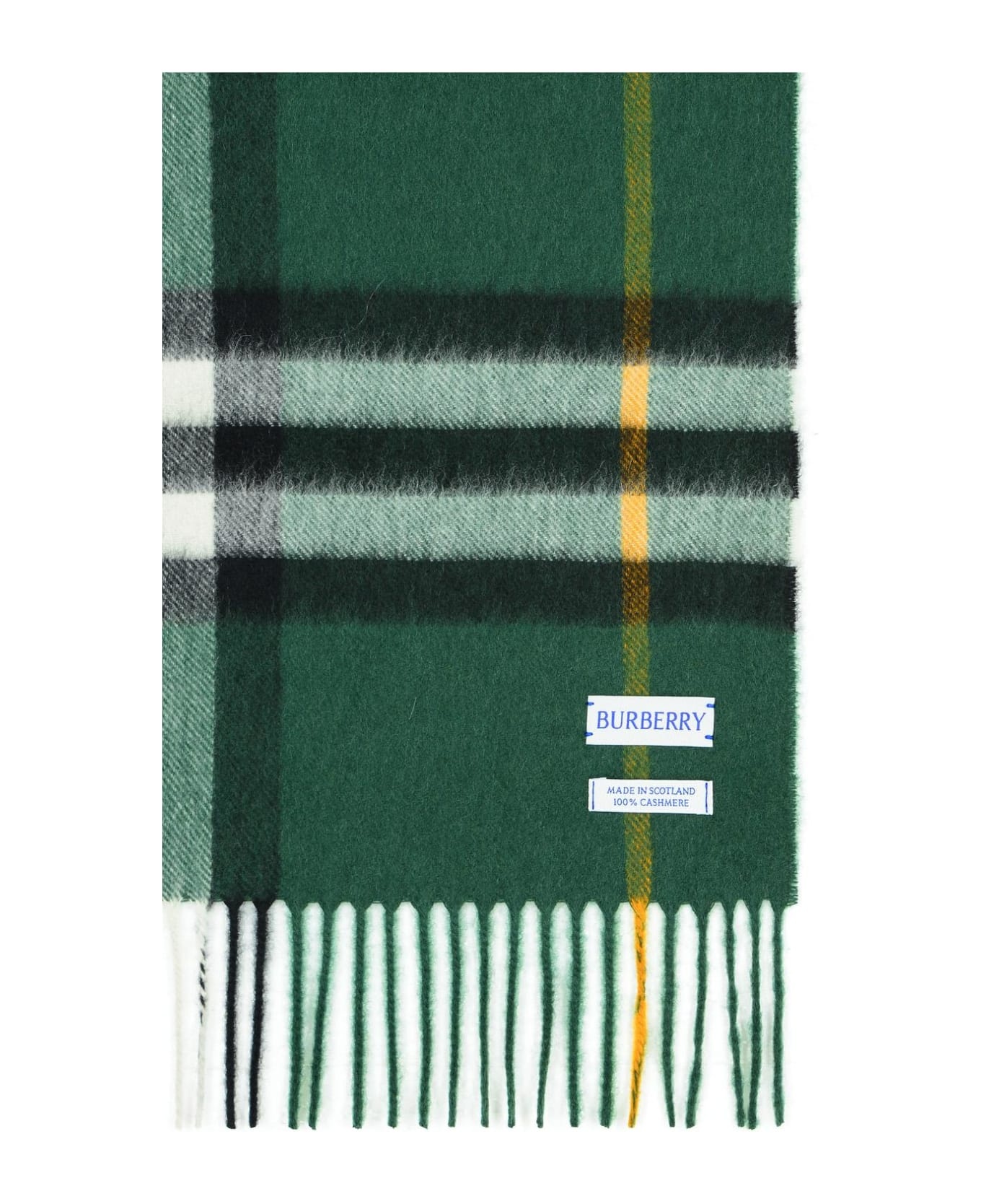 'mu Giant' Green Cashmere Scarf - 3