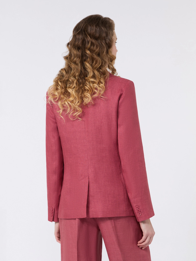 NALUT Linen canvas blazer - CHERRY 4