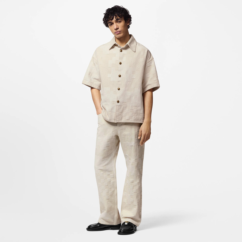 Louis Vuitton Damier Short-Sleeved Denim Shirt outlook
