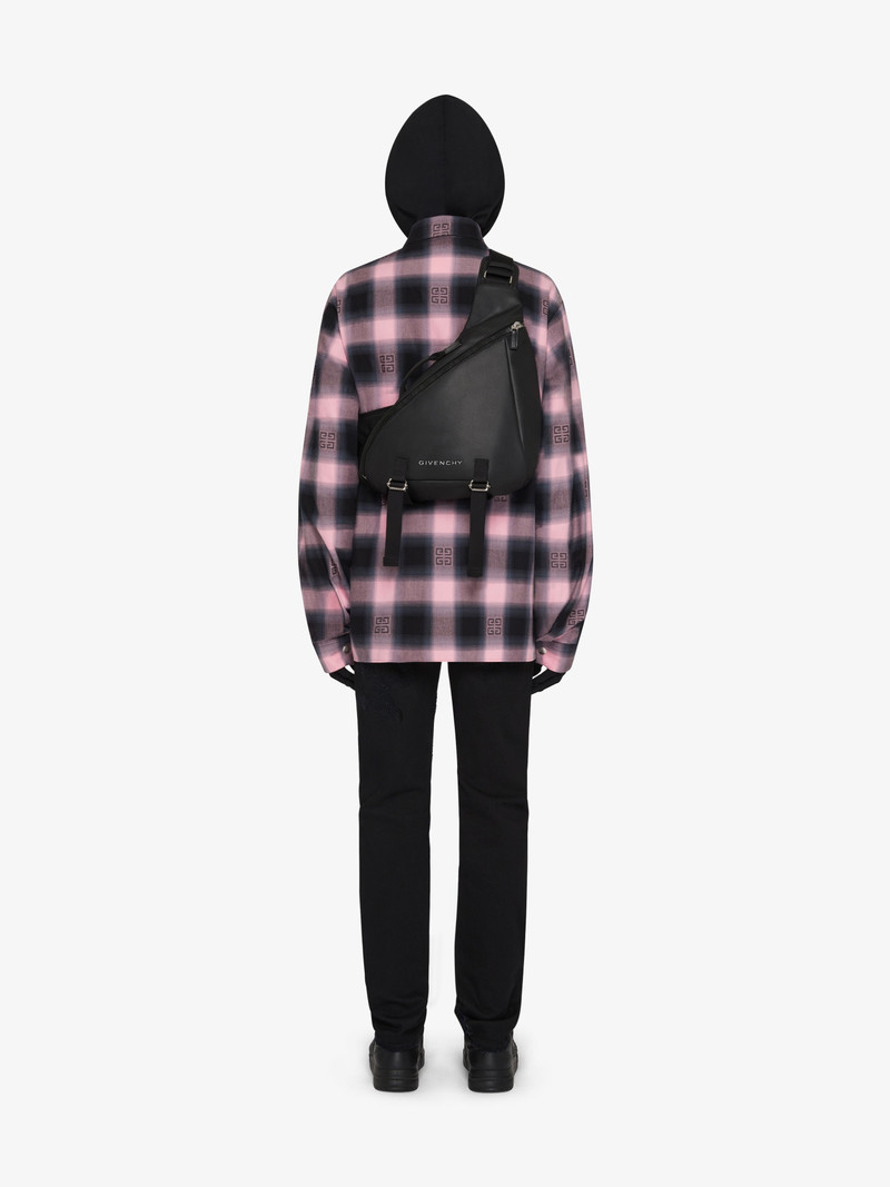 Givenchy MEDIUM G-ZIP TRIANGLE BAG IN COATED CANVAS outlook