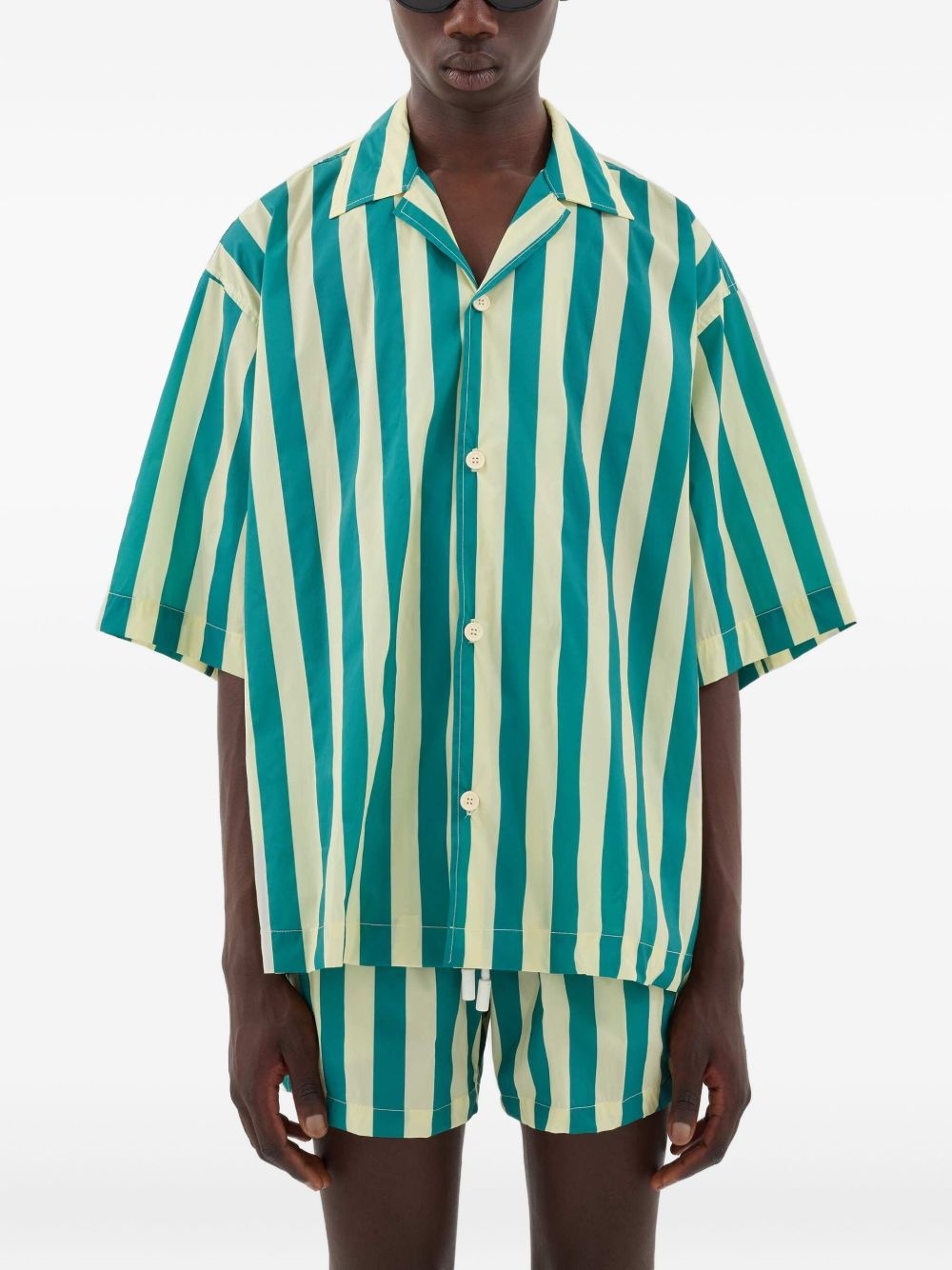 stripe short-sleeve shirt - 2