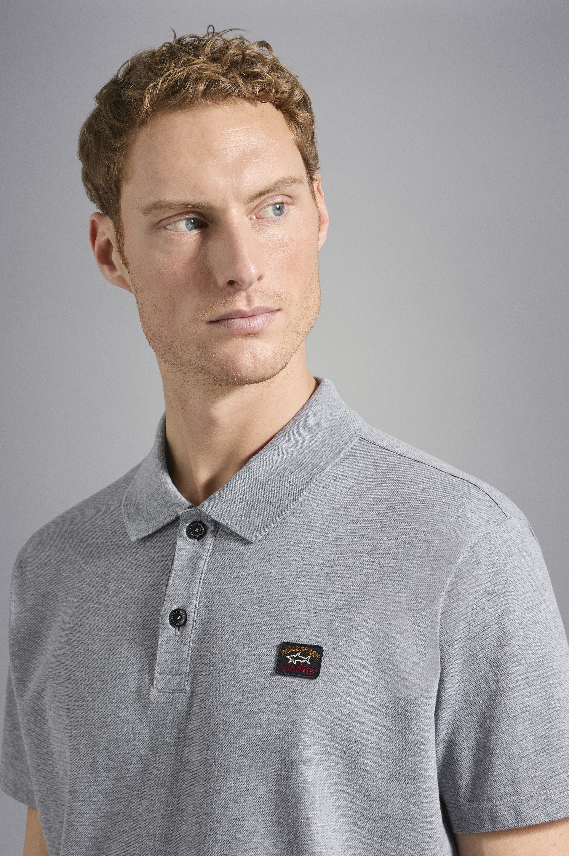 COTTON PIQUÉ POLO SHIRT WITH ICONIC BADGE - 4