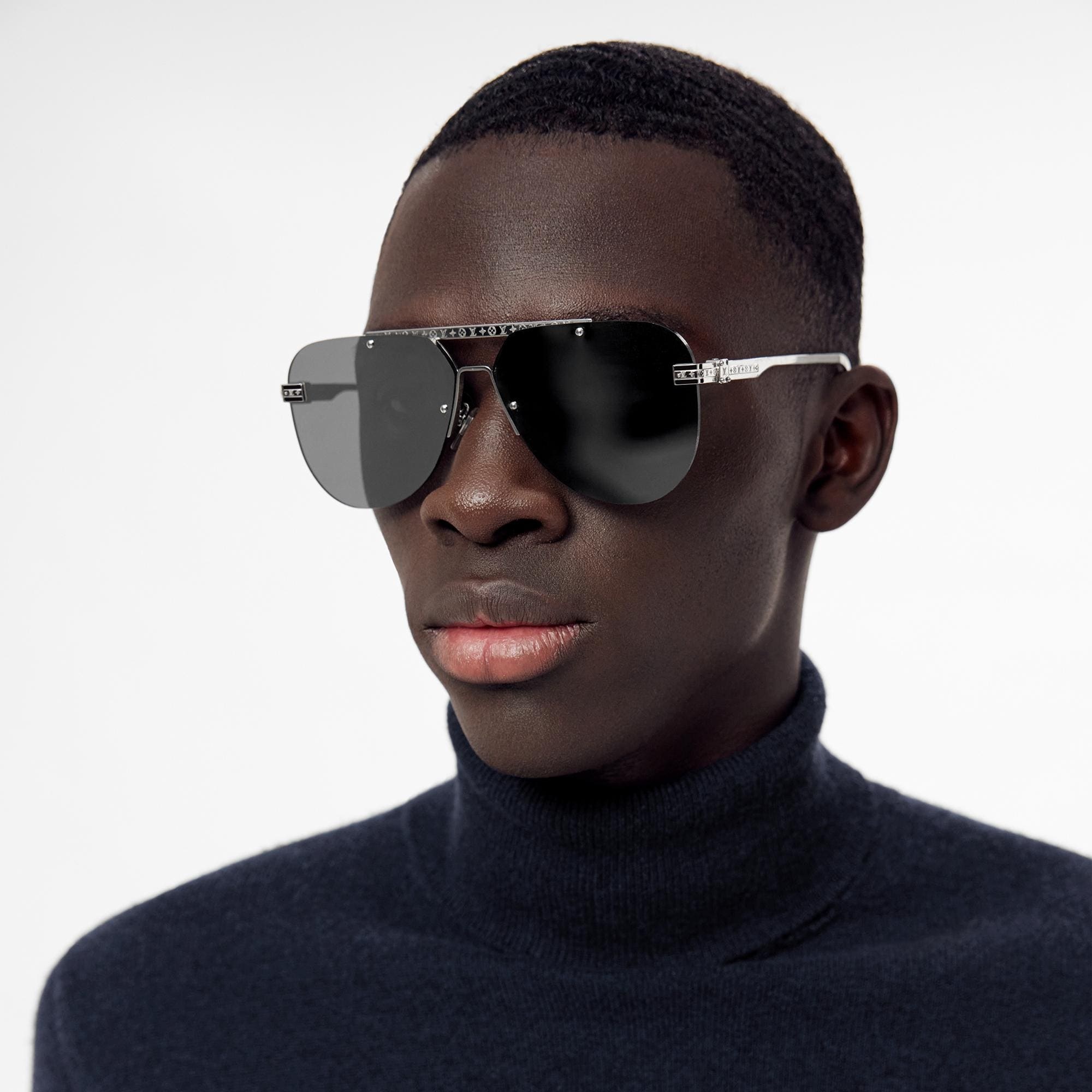 Louis Vuitton® LV X Yk 1.1 Millionaires Infinity Dots Sunglasses White /  Black. Size W in 2023