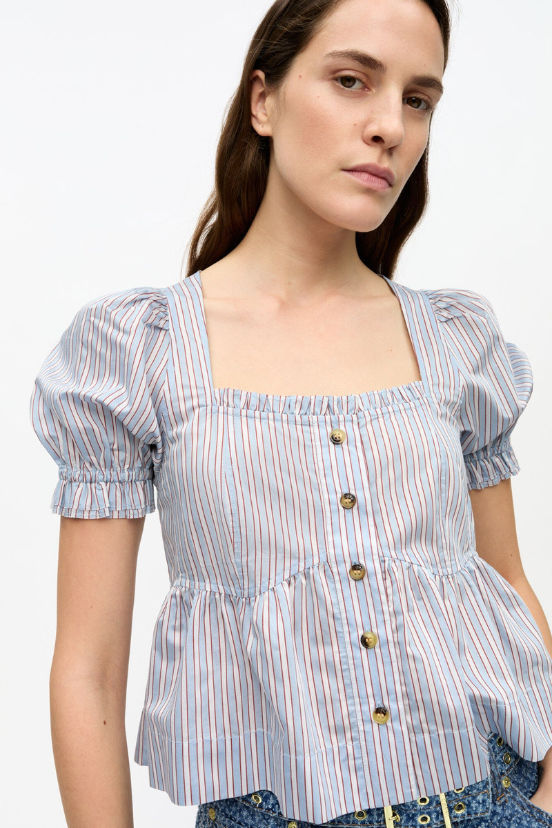 STRIPED YARN DYED BLOUSE 7