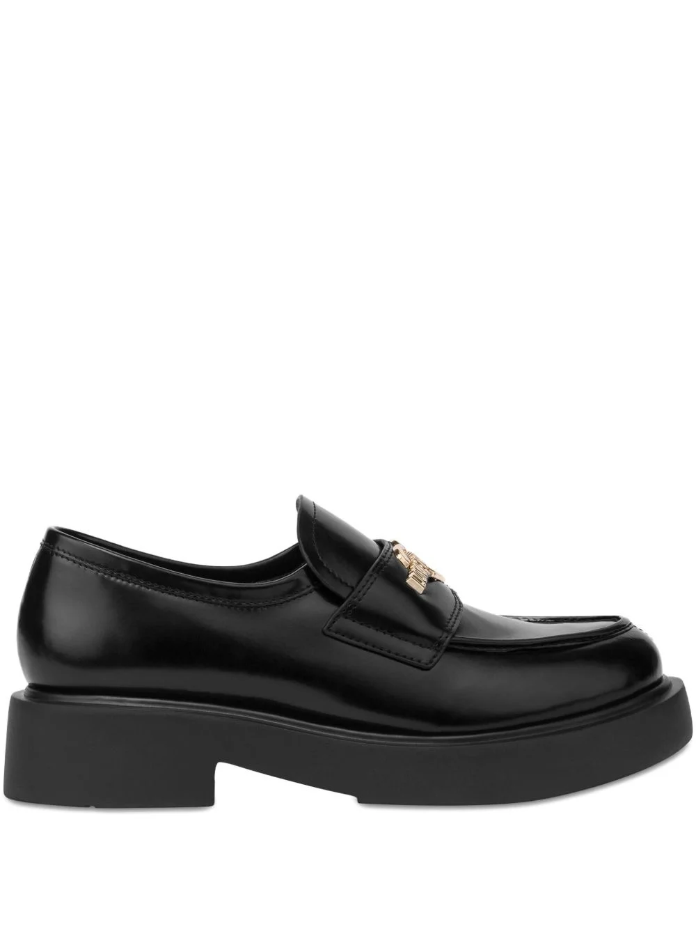 logo-plaque loafers - 1