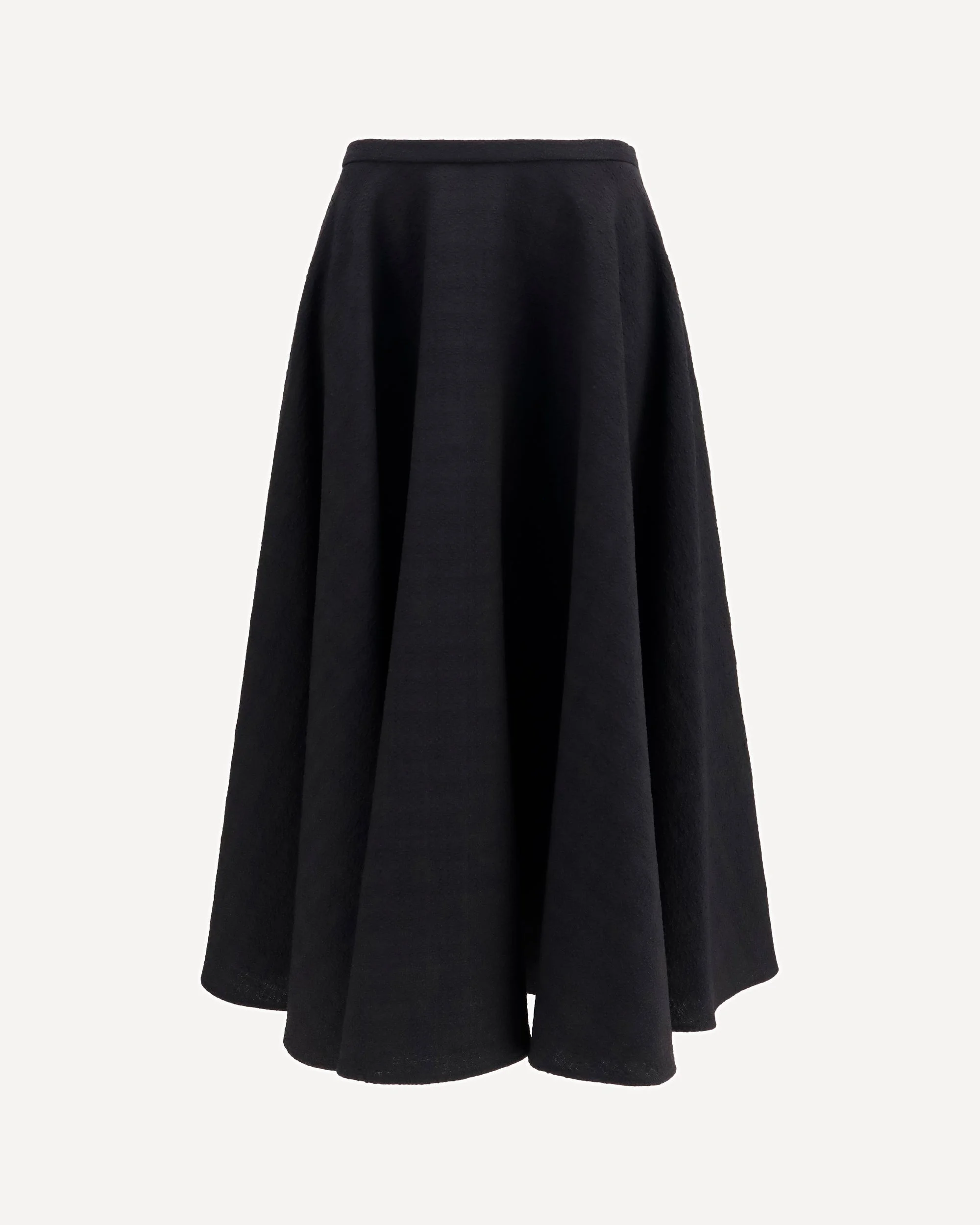 Virgin wool ruffled Midi Skirt - 1