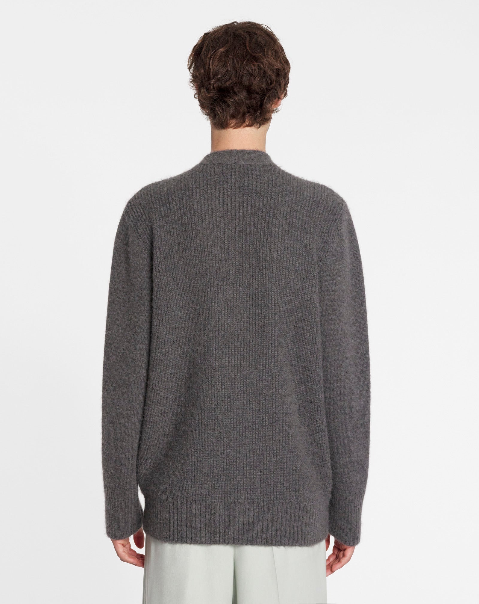 CARDIGAN IN BRUSHED MOHAIR - 4