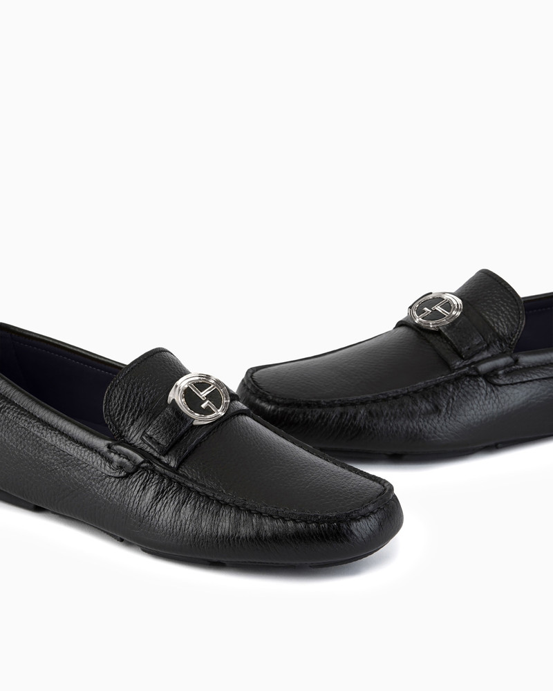GIORGIO ARMANI Deerskin loafers outlook