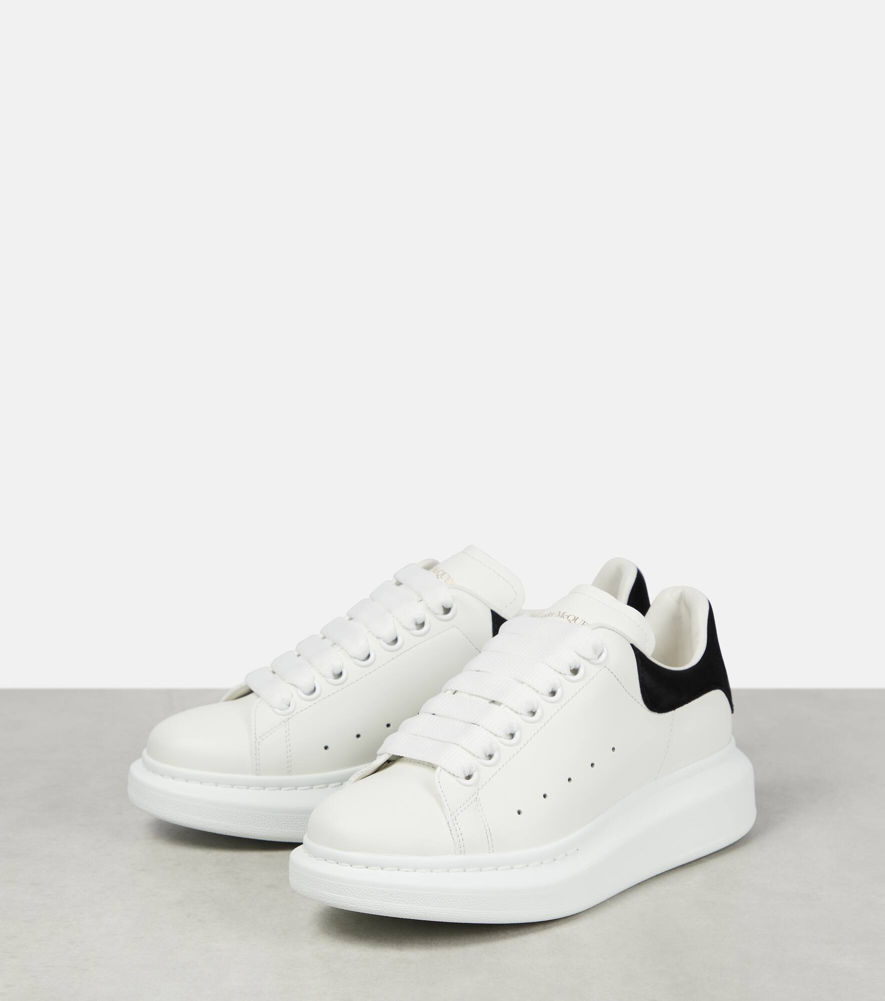 Oversized leather sneakers - 5