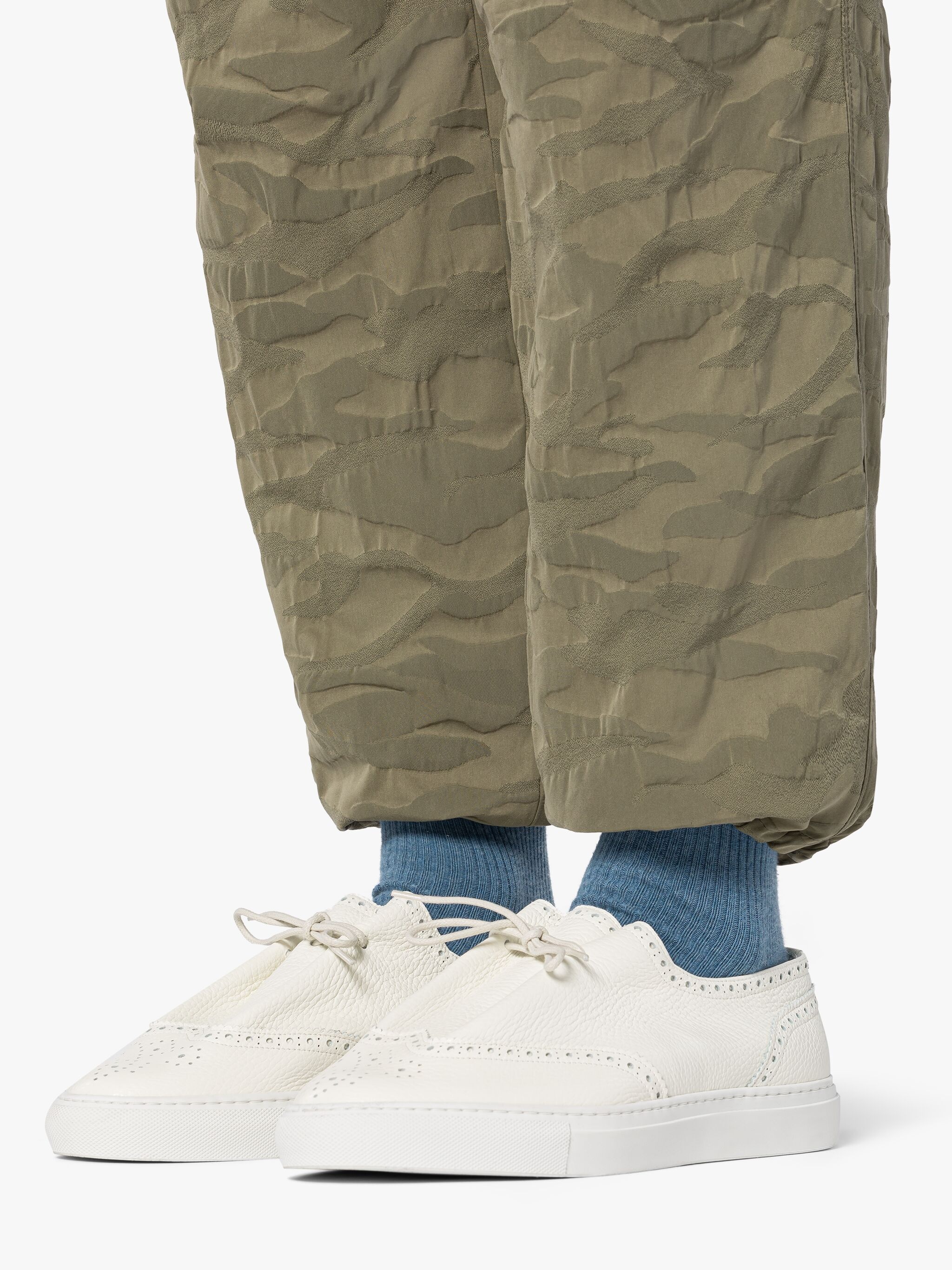 MILITARY GREEN CAMO CARGO TROUSERS - 6
