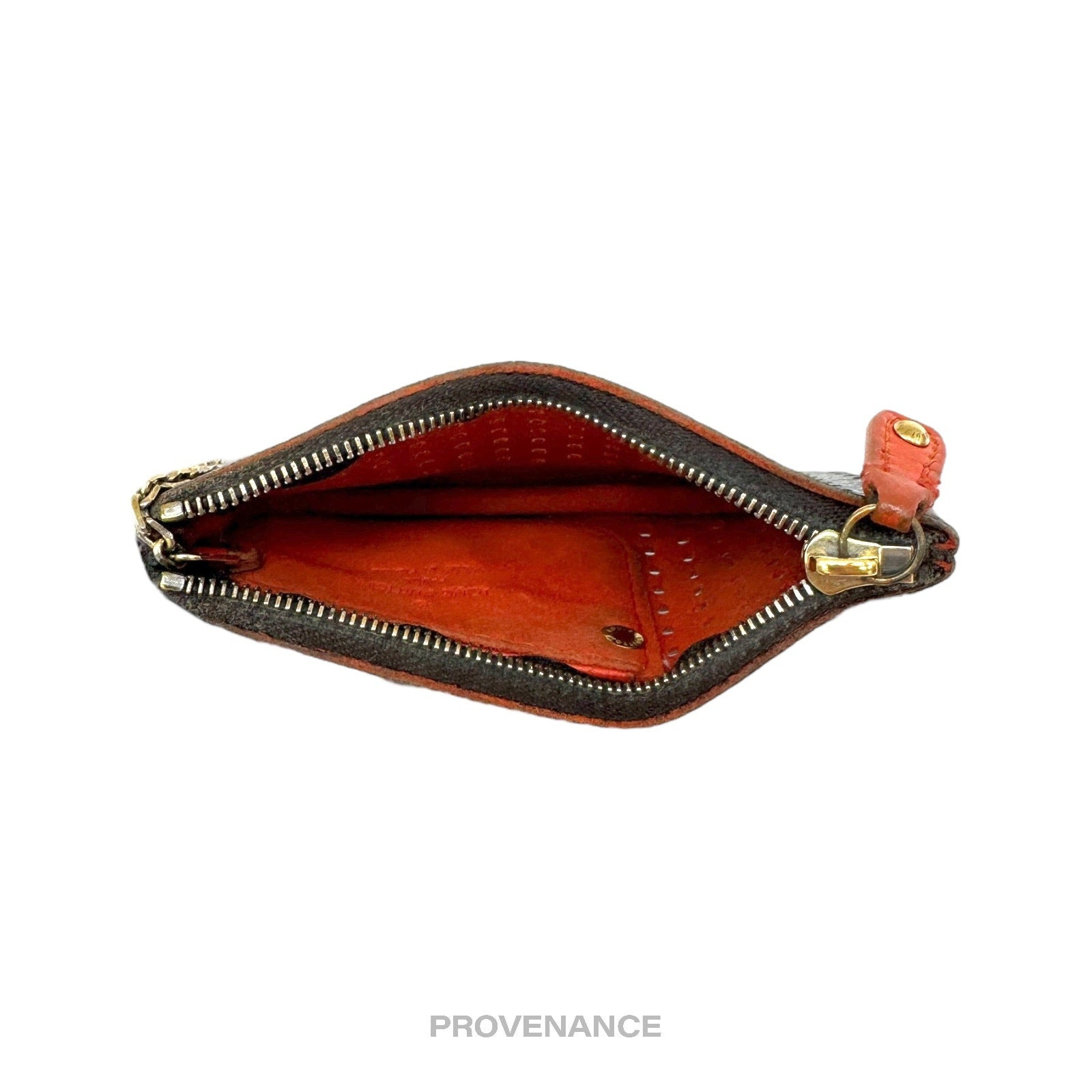 Louis Vuitton Key Pouch Cles - Perforated Monogram Orange - 8