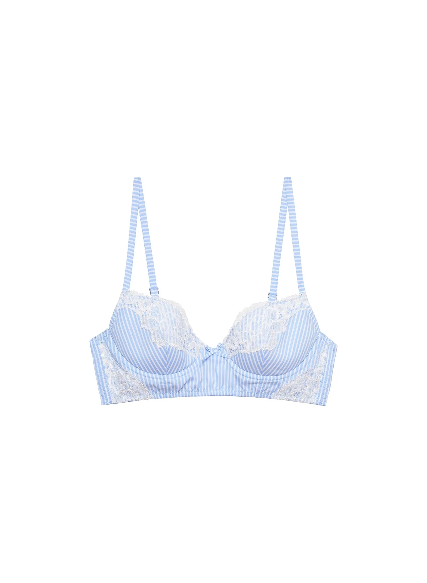 Poplin Lace Demi Bra - 1