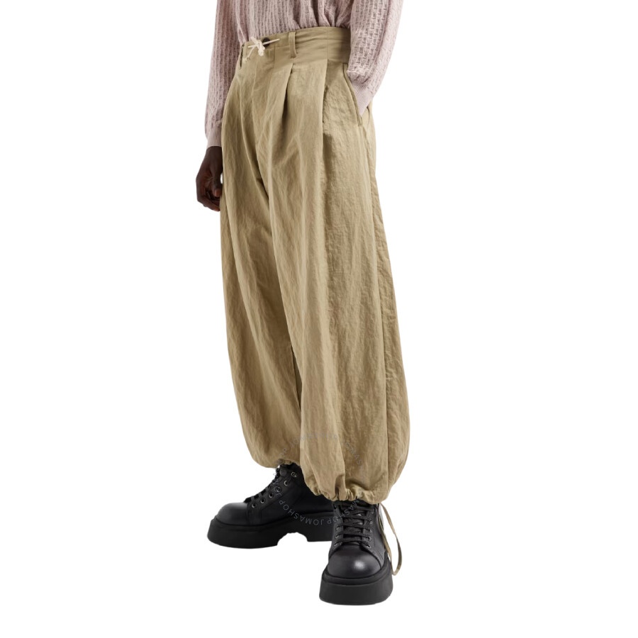 Emporio Armani Drawstring Polyamide Wide Trouser - 3