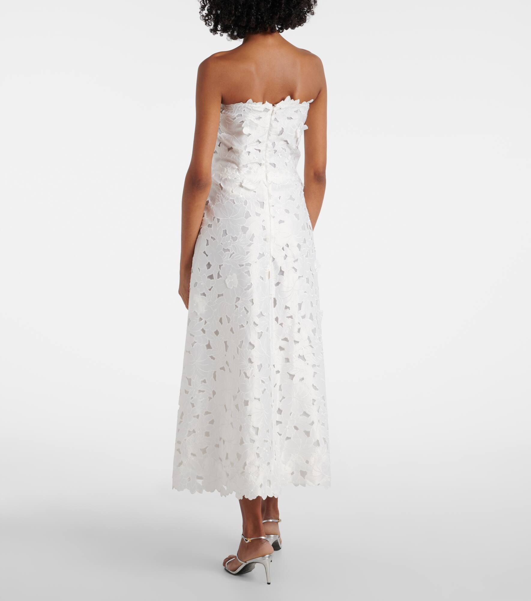 Norina satin lace cocktail dress - 3