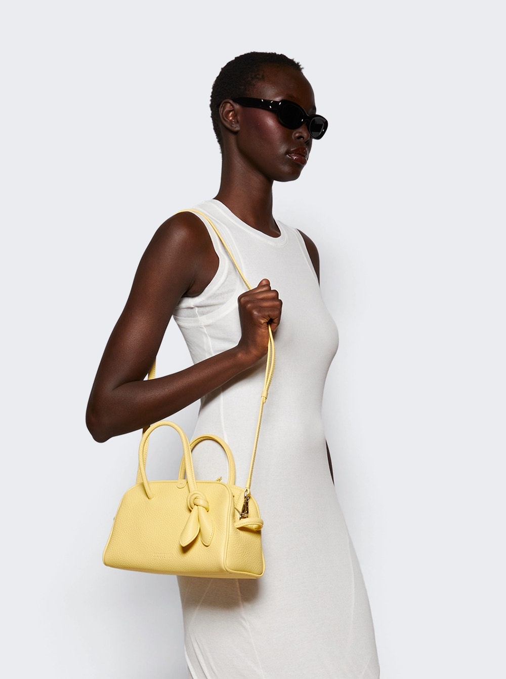 バッグ・カバンその他 JACQUEMUS WOMEN The Small Turismo Bowling Bag Light Yellow JACQUEMUS WOMEN The Small Turismo Bowling Bag Light Yellow