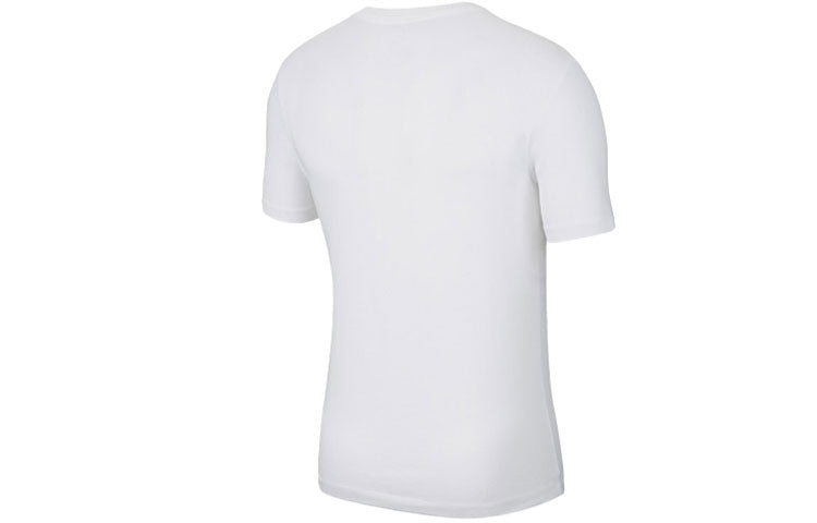 Air Jordan Casual Sports Round Neck Logo Short Sleeve White CT3707-100 - 2