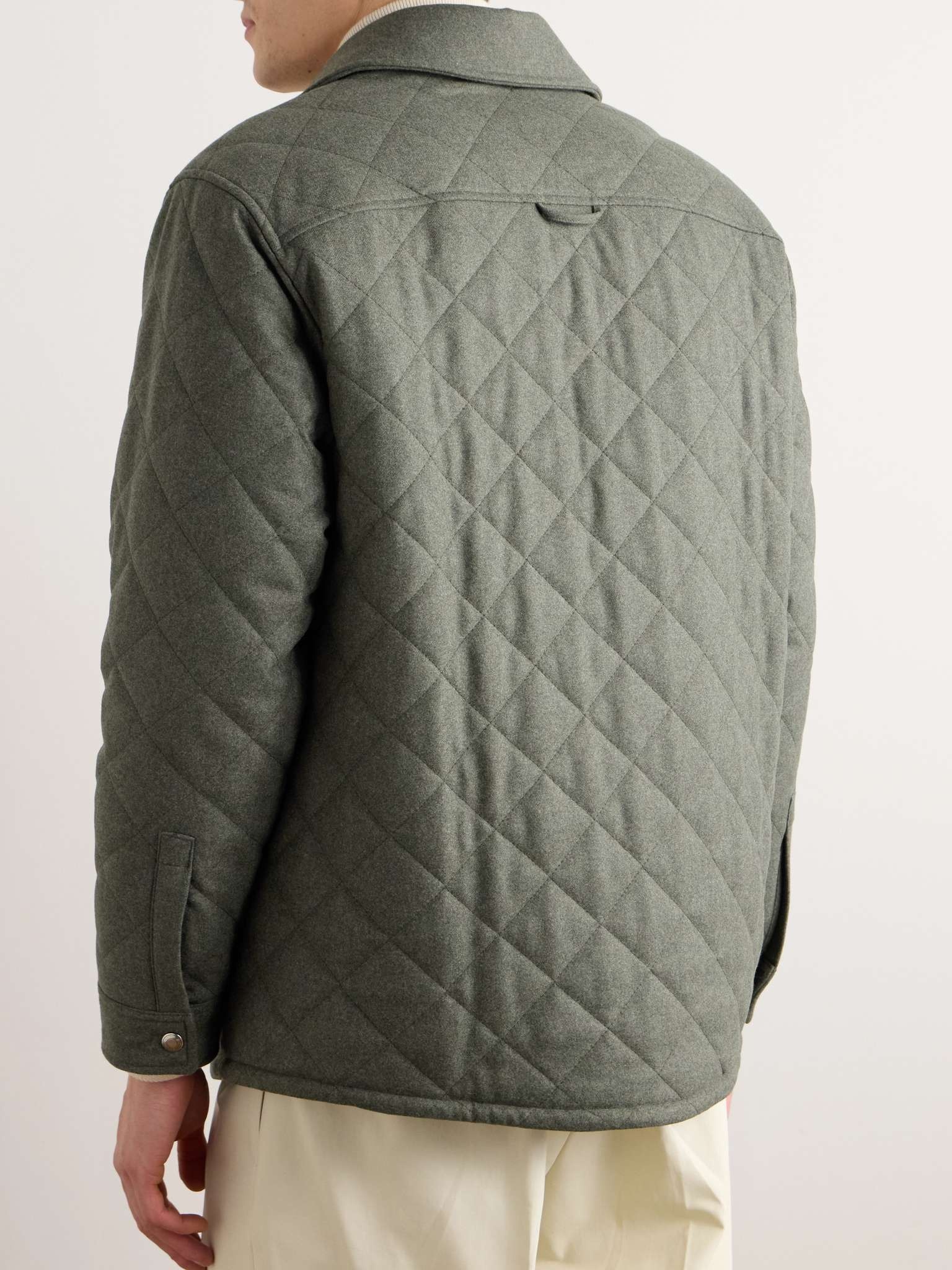 Shonai Quilted Wool and Cashmere-Blend Jacket - 4