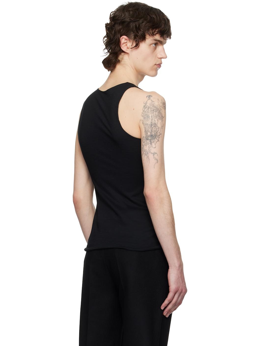 Black Tied Tank Top - 3