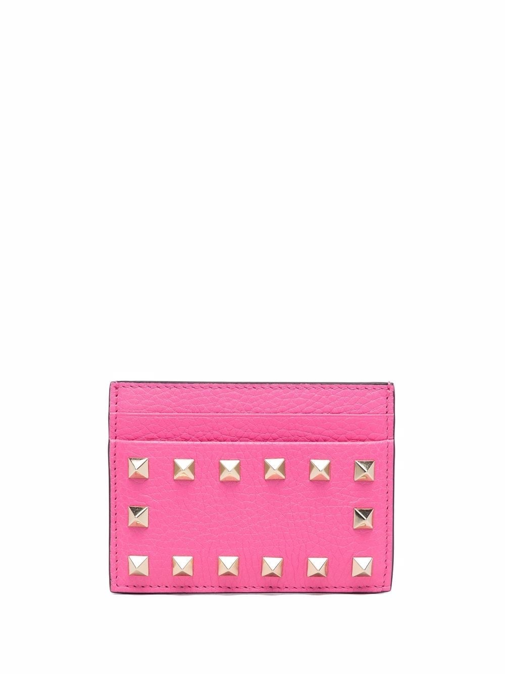 Rockstud leather cardholder - 1