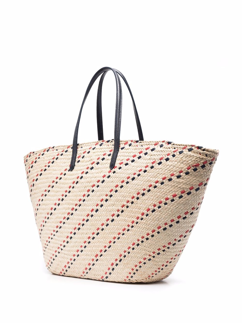 RWB-stripe embroidered tote bag - 3