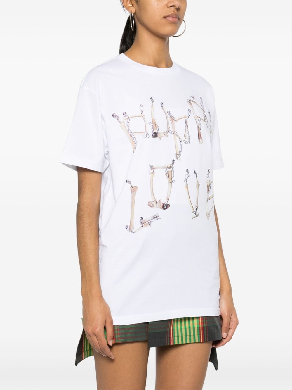 Bones 'n chain cotton T-shirt - 3