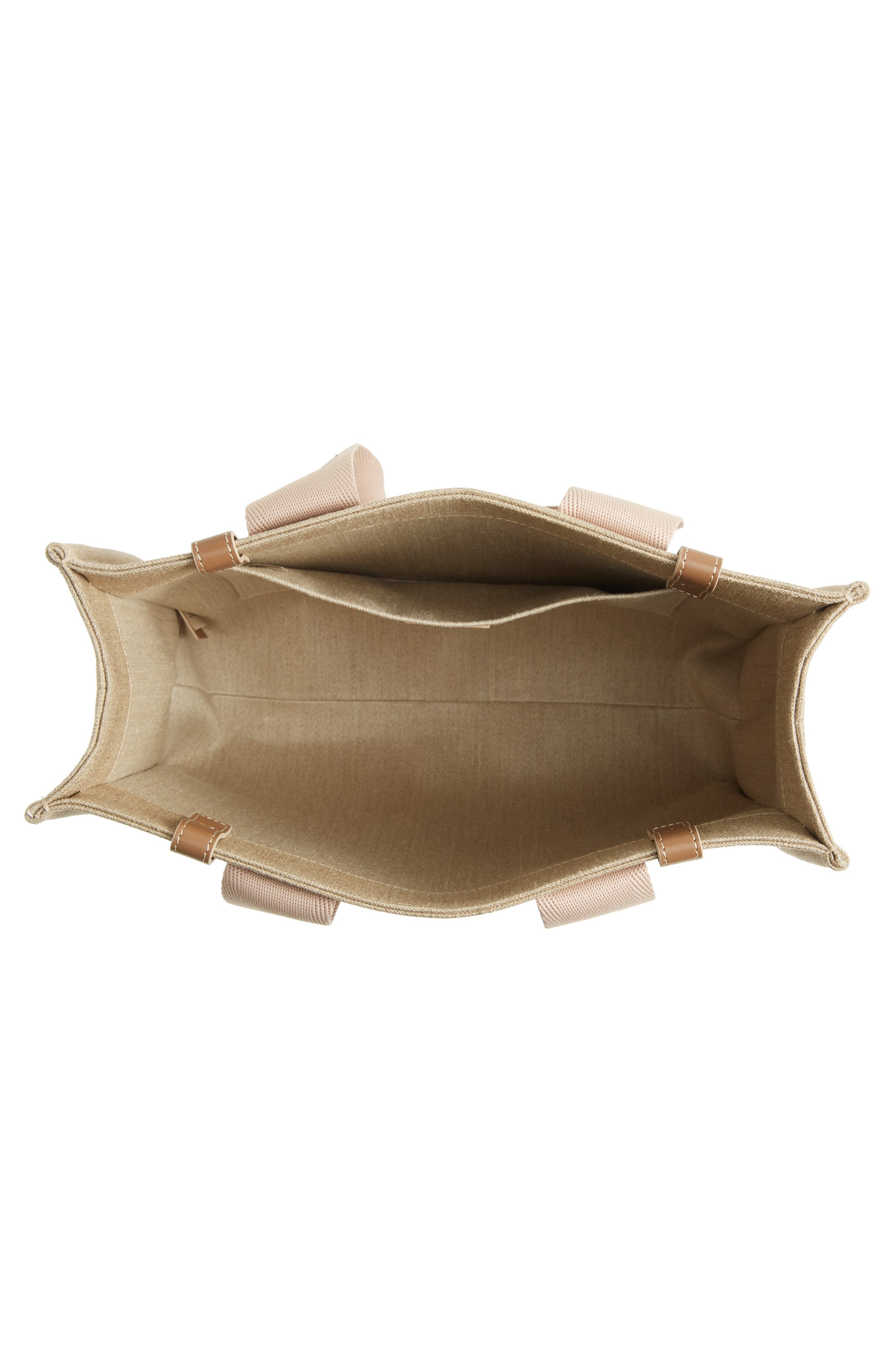Chloé Medium Woody Linen Canvas Tote in Blushy Beige at Nordstrom - 5