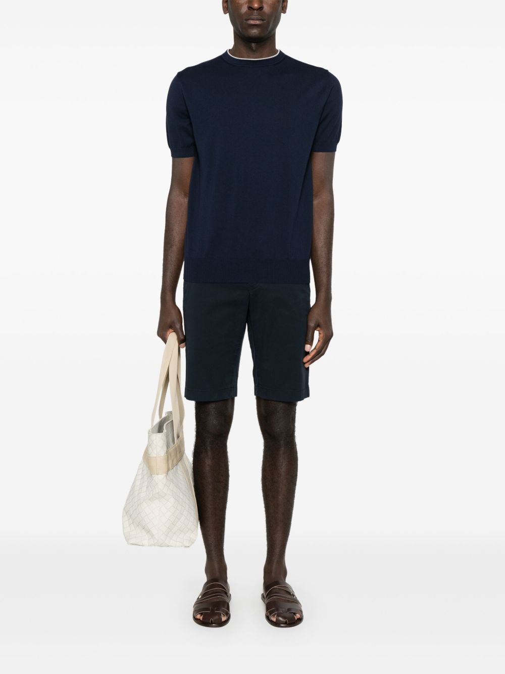 fine knit T-shirt - 2