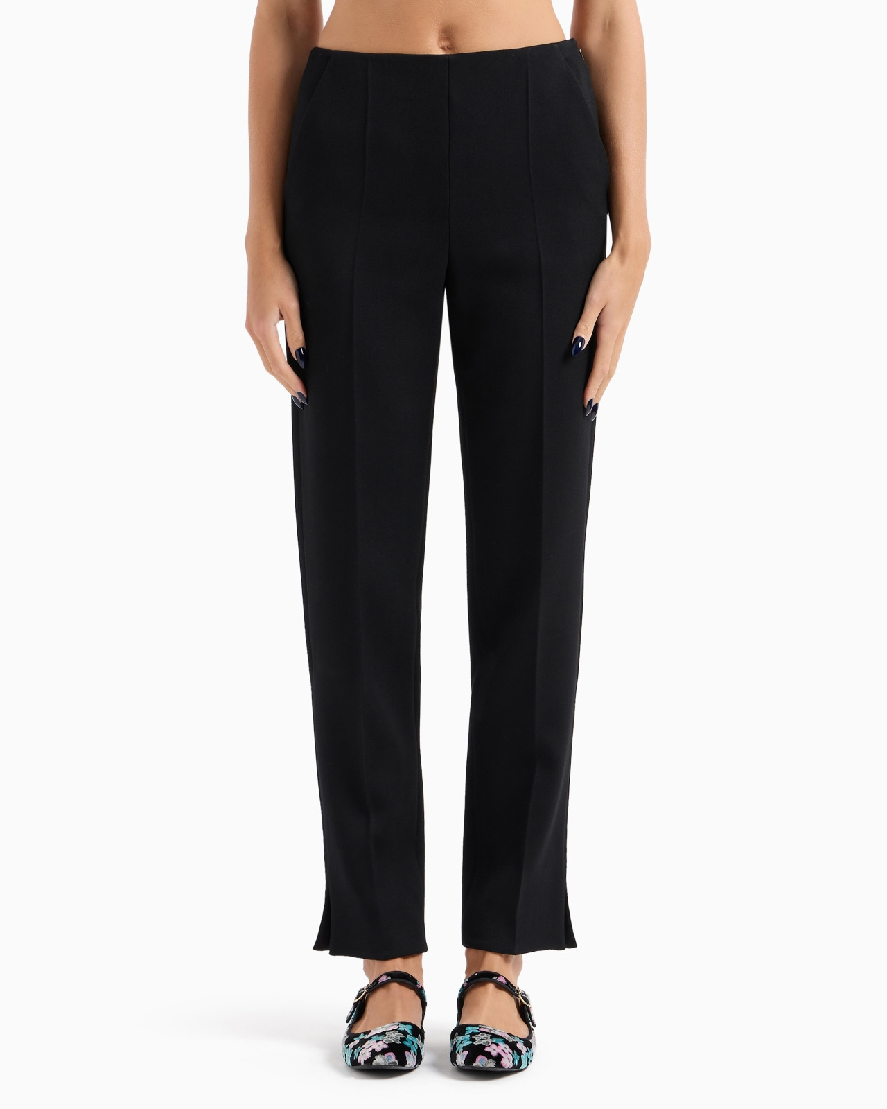 Straight trousers in stretch virgin wool - 2