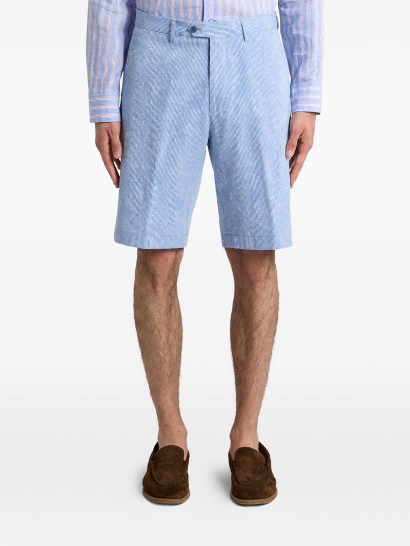 Etro striped jacquard shorts outlook