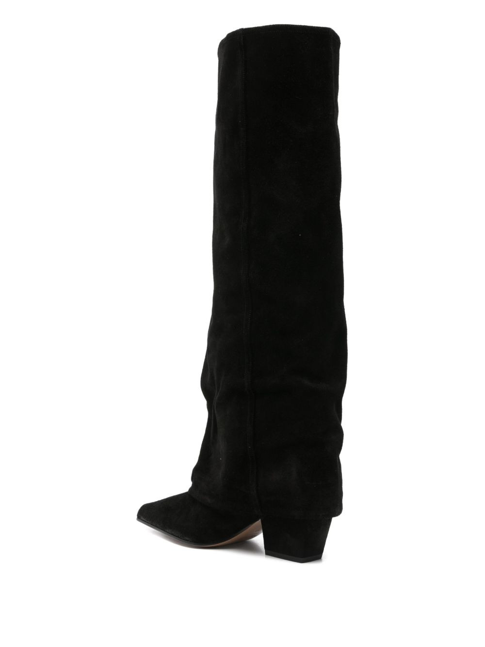 pointed suede boots - 3