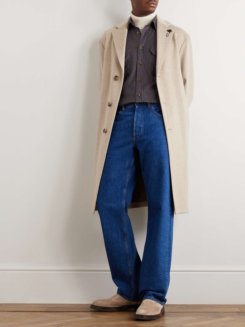 Canali Brushed-Cotton Flannel Overshirt outlook